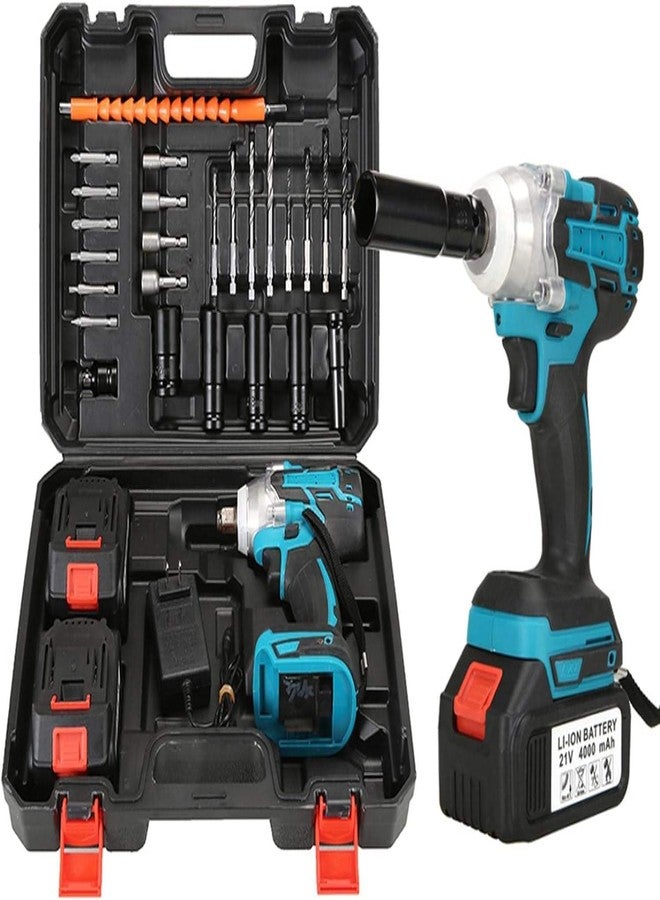 PASHANDOZ Professional Cordless Impact Wrench with Brushless Motor Heavy-Duty for Automotive & Industrial Use Brushless Copper Motor Impact Power Drill Solo Tool Loosen and Tighten Robust Nuts - Image 1